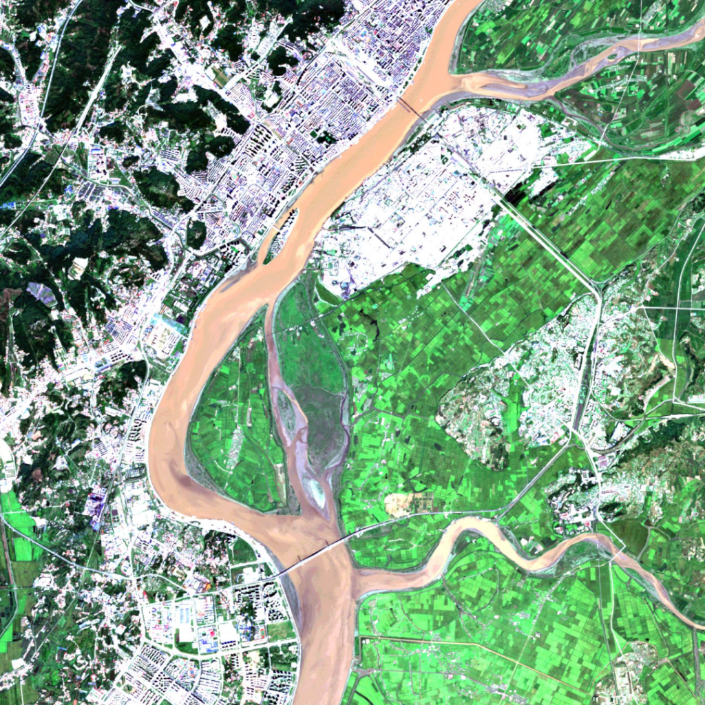 Satellitenbild des Monats Januar 2023: Yalu (Volksrepublik China und Demokratische Volksrepublik Korea) - 1