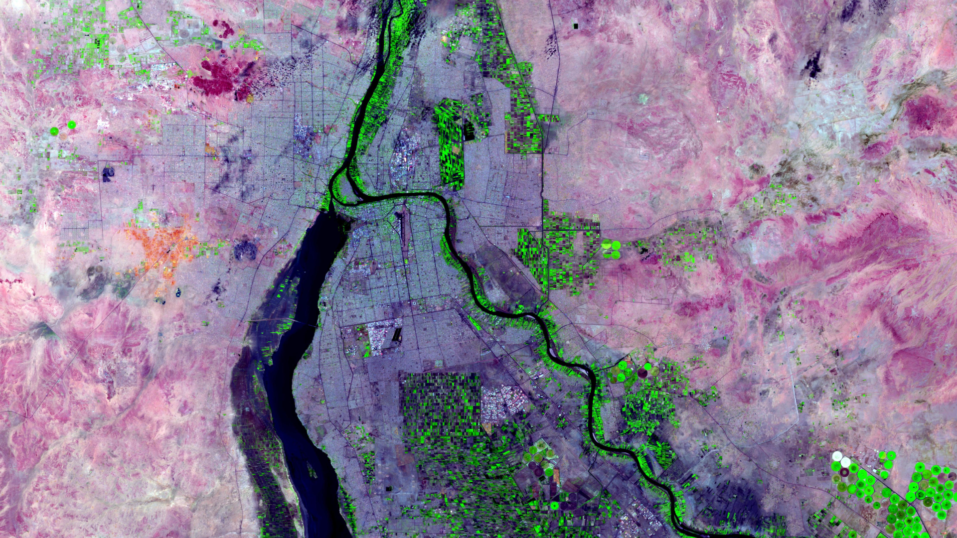 Satellitenbild des Monats April 2023: Khartum (Sudan)