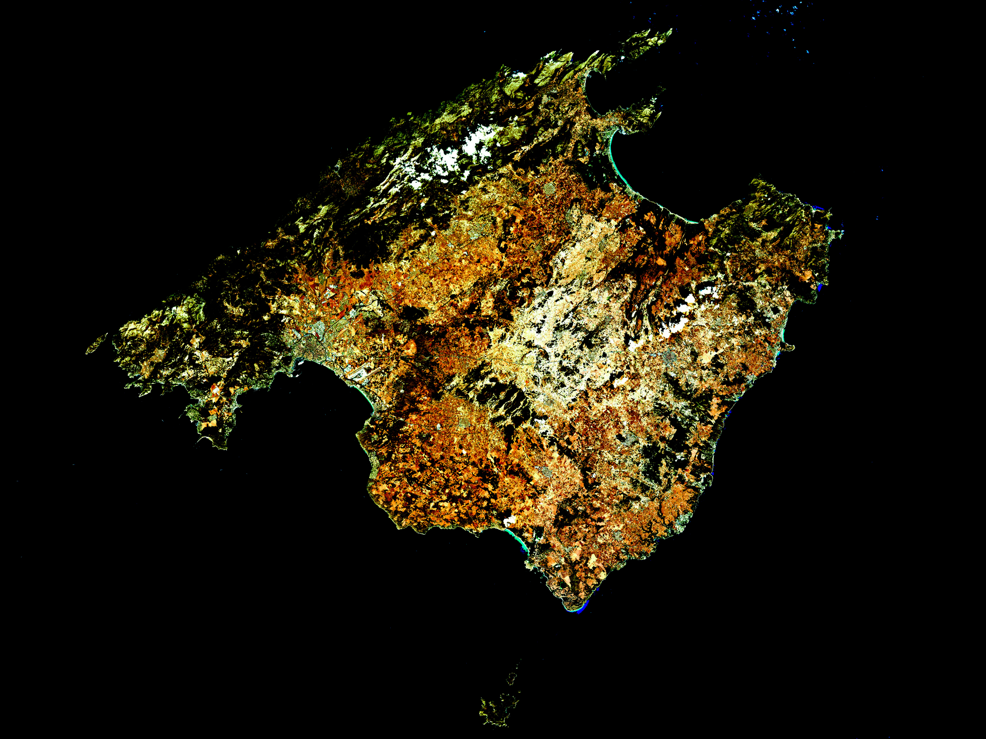 Satellitenbild Mallorca