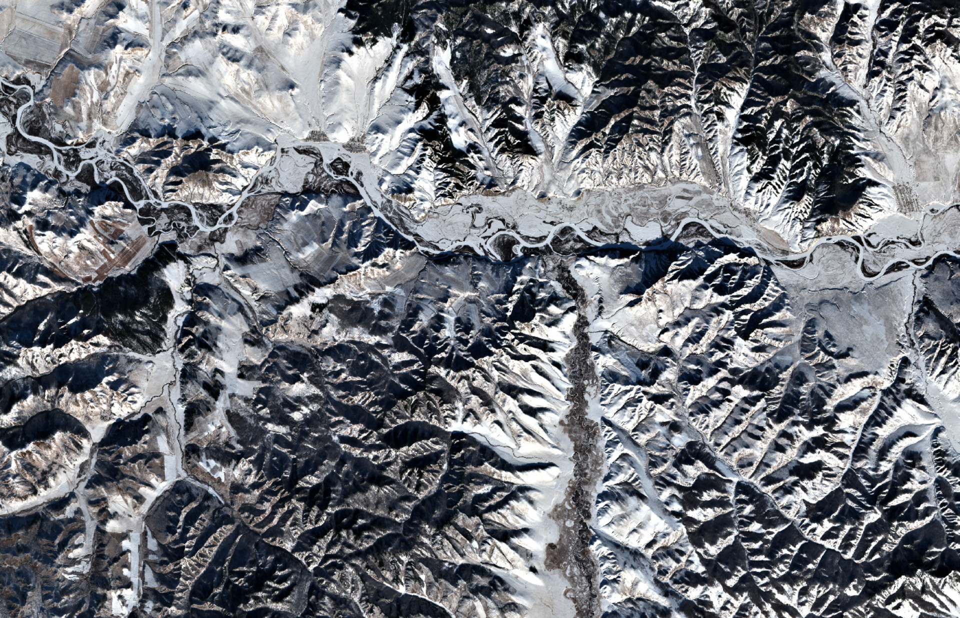 Satellitenbild Mongolei