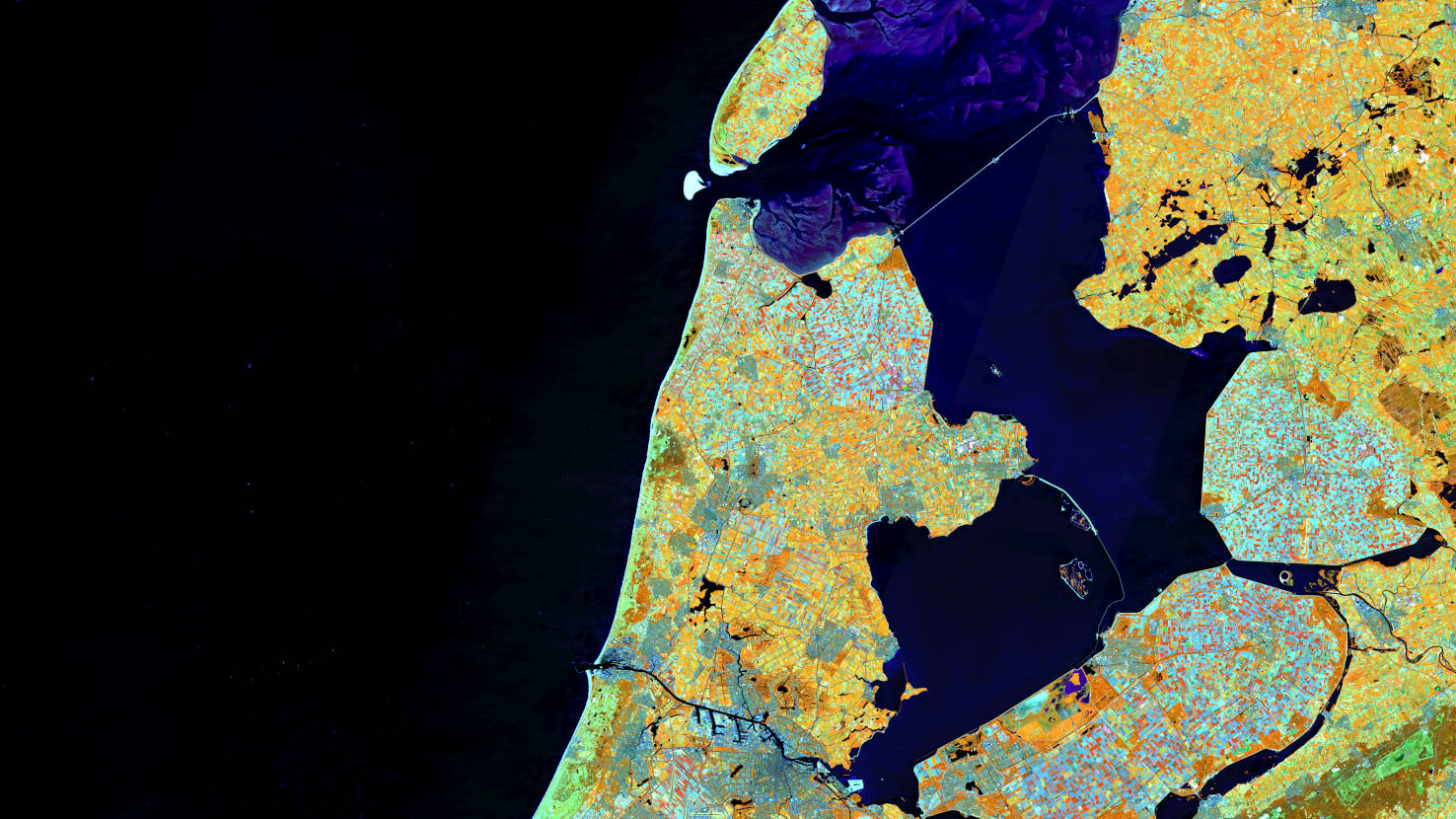 Satellitenbild des Monats September 2023: Noord Holland (Niederlande)