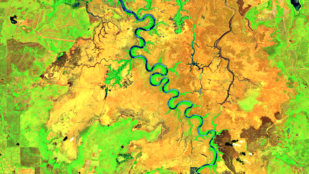 Satellitenbild des Monats Februar 2024: Adelaide River (Australien)