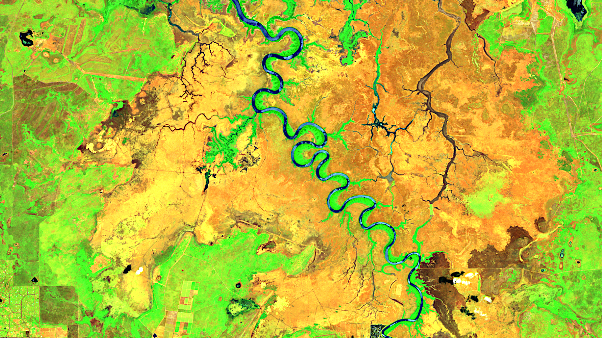 Satellitenbild des Monats Februar 2024: Adelaide River (Australien)