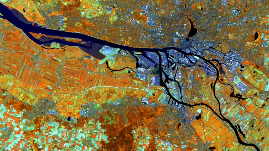 Satellitenbild des Monats März 2024: Hamburg (Deutschland)