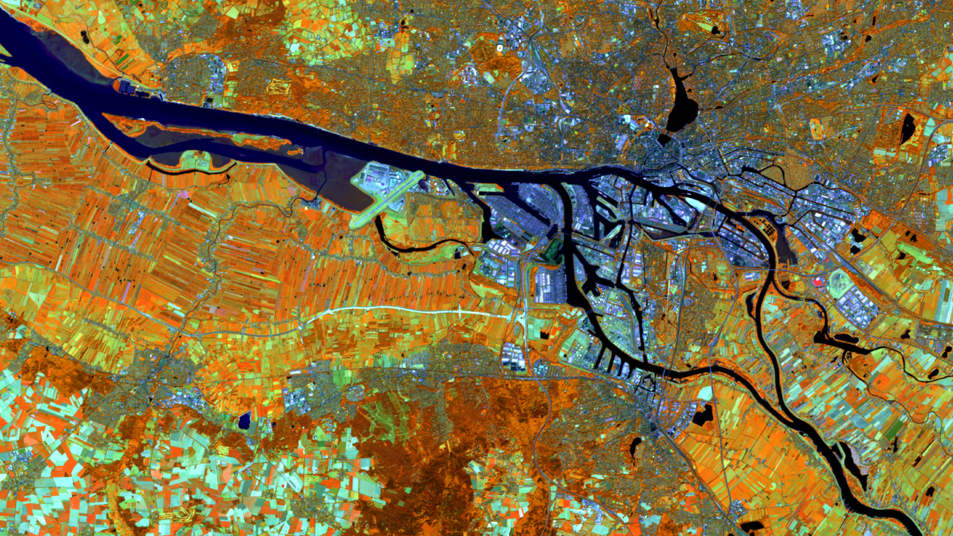 Satellite image of the month March 2024: Hamburg (Germany)