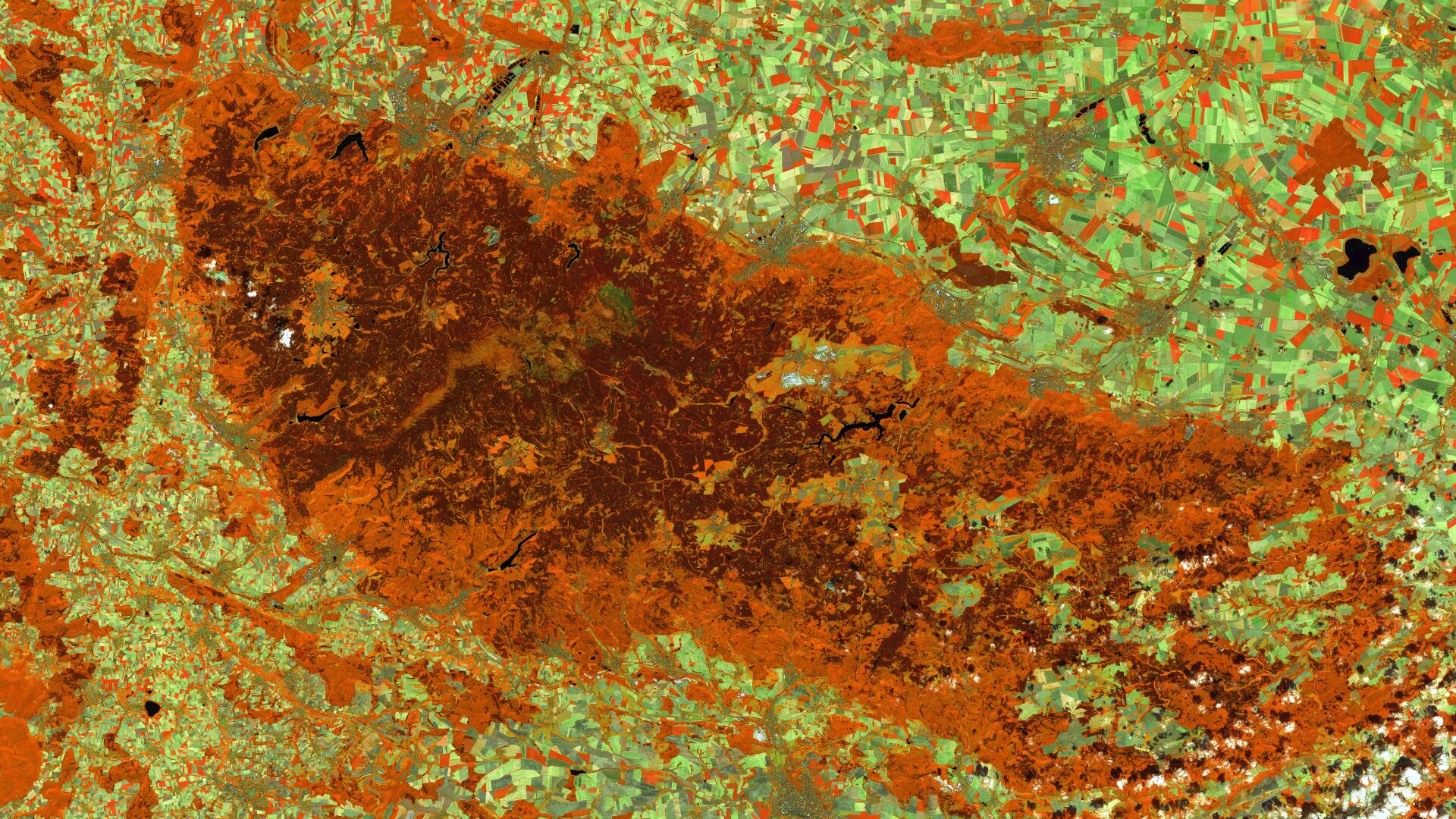 Satellitenbild Harz